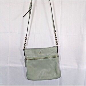 Kate Spade Mint Green Crossbody Purse Bag Adjustable Strap W/Clip-on